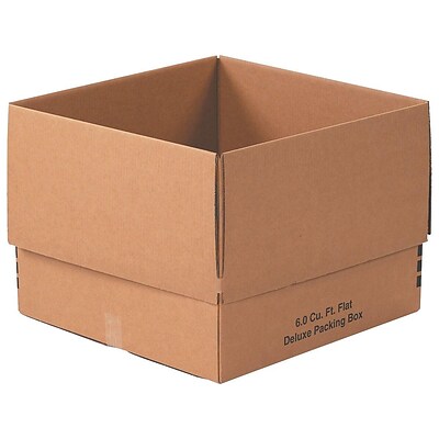 24 x 24 x 18 Deluxe Moving Boxes, ECT Rated, Brown, 10/Bundle (242418DPB)
