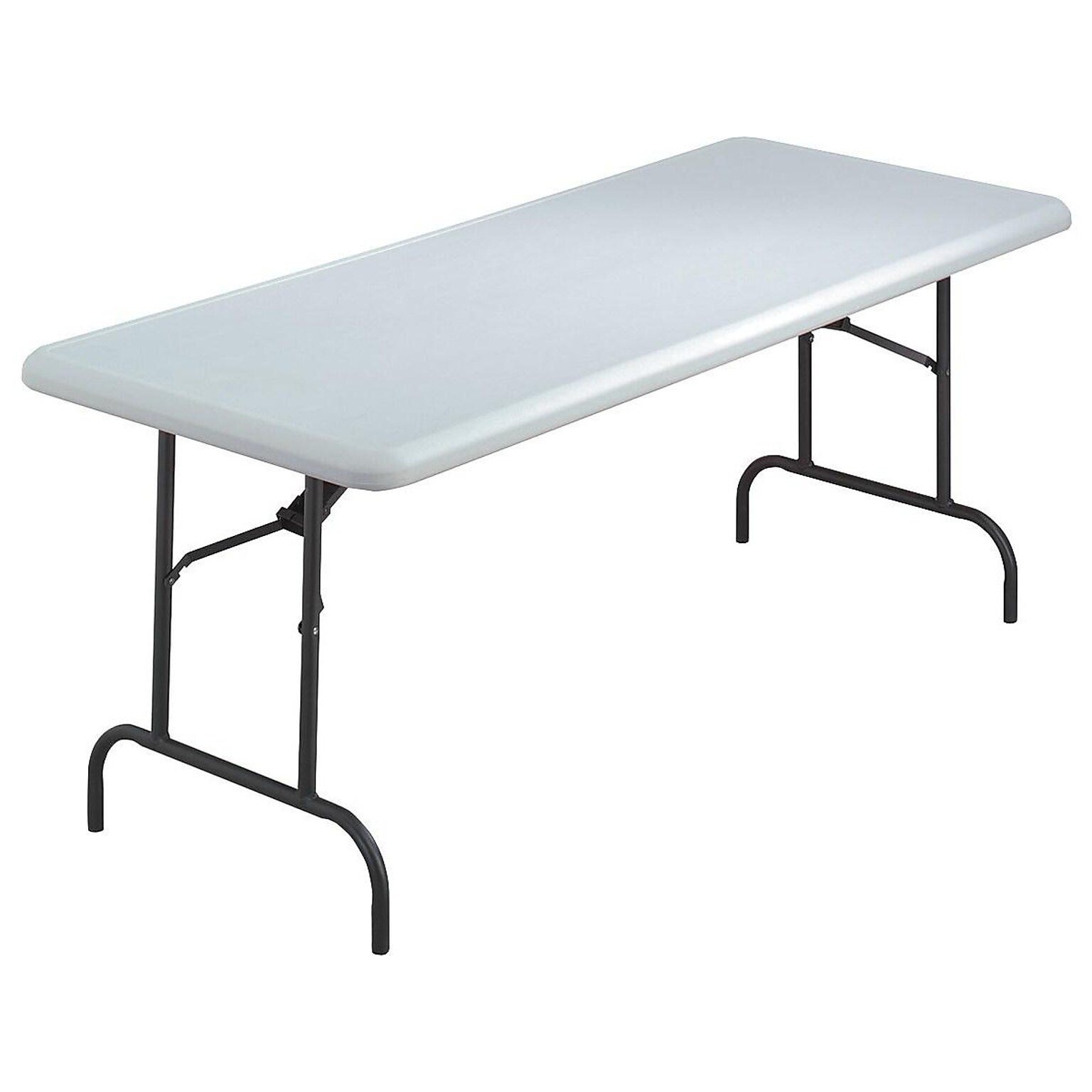 ICEBERG IndestrucTable TOO 600S Folding Table, 72 x 30, Platinum (65323)