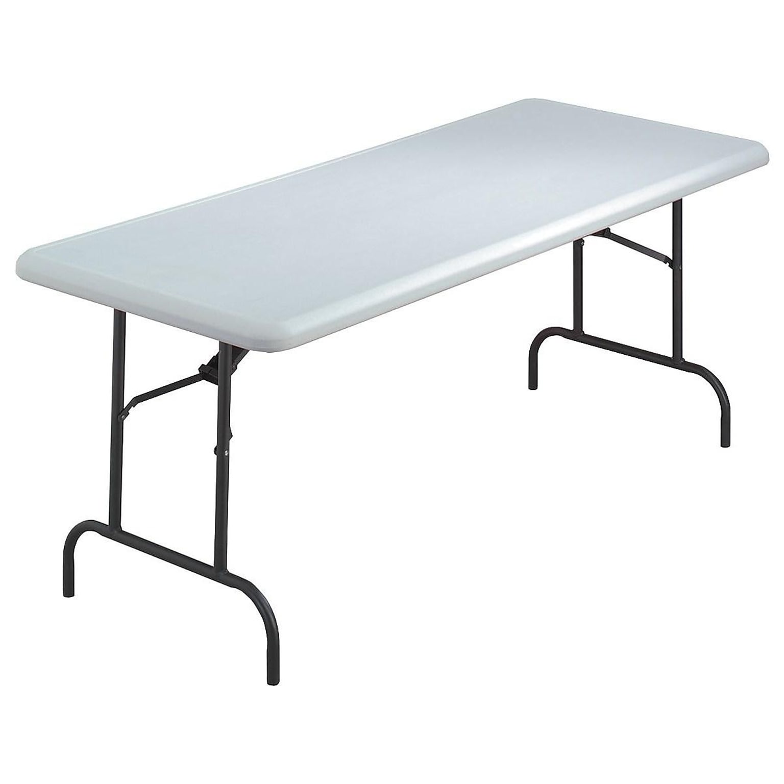 ICEBERG IndestrucTable TOO 600S Folding Table, 72 x 30, Platinum (65323)