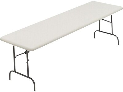 ICEBERG IndestrucTable TOO 600S Folding Table, 96 x 30, Platinum (65333)