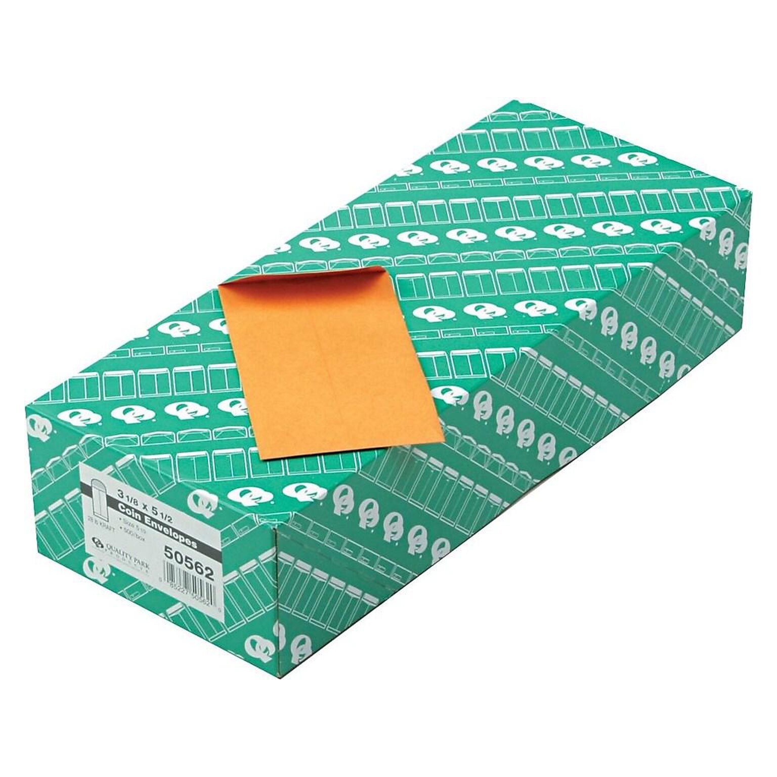 Quality Park Kraft #5 1/2 Envelope 3 1/8 x 5 1/2, Brown, 500/Box (QUA50562)