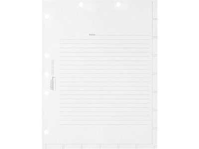 Tabbies Medical Chart Index Blank Tab Dividers, 7-Hole Punched, White, 400/Box (TAB54520)