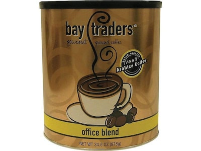 Bay Traders Office Blend Ground Coffee, Medium Roast (96152)