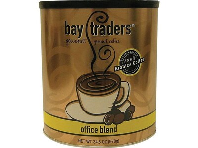 Bay Traders Office Blend Ground Coffee, Medium Roast (96152)