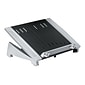 Fellowes Office Suites Plastic Laptop Riser, 6.5" x 15.06" x 10.5", Black/Silver (8036701)