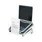 Fellowes Office Suites 15.06"W x 10.5"D Plastic Laptop Riser, Black/Silver (8036701)