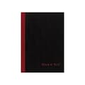 Oxford Black n Red 1-Subject Professional Notebooks, 5.8 x 8.3, Wide Ruled, 96 Sheets, Black (JDK