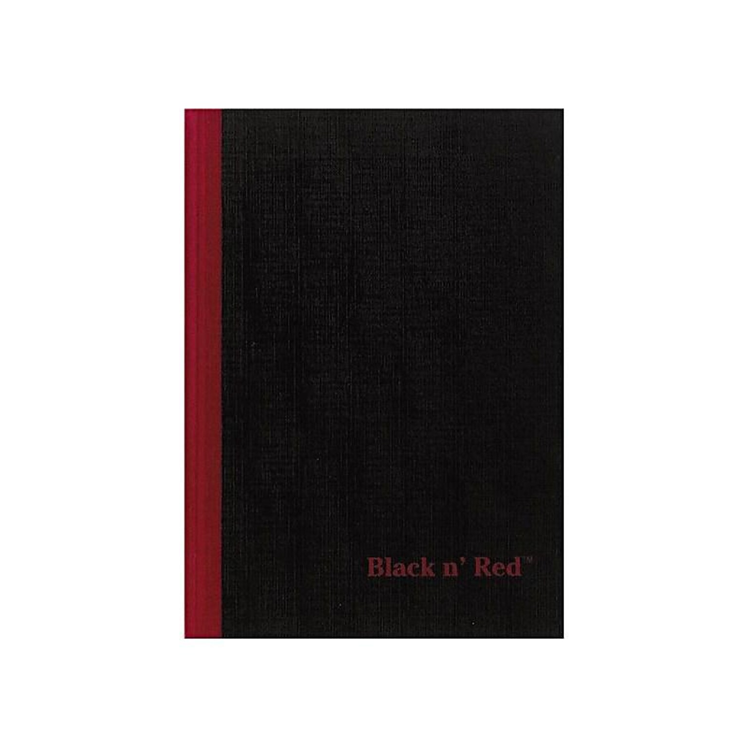 ACCO Black n Red 1-Subject Professional Notebooks, 5.8 x 8.3, Wide Ruled, 96 Sheets, Black (JDK-E66857)