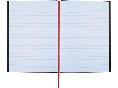 Oxford Black n Red Professional Notebook, 5.8 x 8.3, 96 Sheets, Black (E66857)