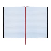 Oxford Black n Red 1-Subject Professional Notebooks, 5.8 x 8.3, Wide Ruled, 96 Sheets, Black (JDK