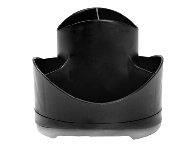 Storex Iceland Plastic Rotating Organizer, Black/Gray (70115B06C)