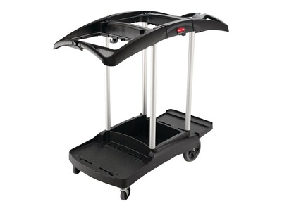 Rubbermaid Commercial Janitorial 3-Shelf Cleaning Cart (FG9T7200BLA)