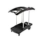 Rubbermaid Commercial Janitorial 3-Shelf Cleaning Cart (FG9T7200BLA)