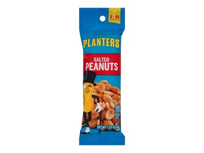 Planters Salted Peanuts, Unshelled, 1.75 oz., 12 Bags/Pack (GEN77080)