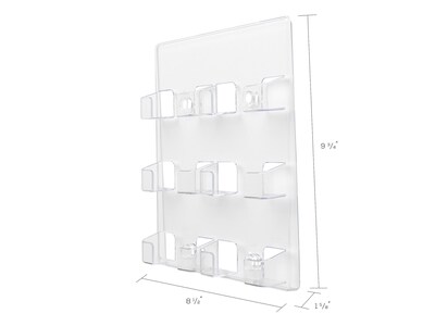 Deflect-O Wall Mounted Card Holders, Clear (70601)