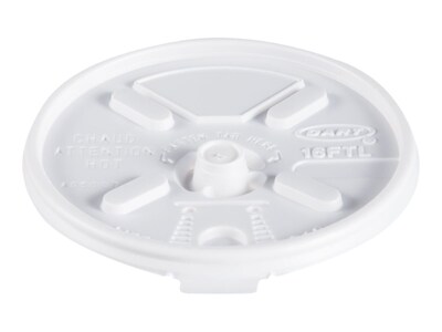 Dart Lift n Lock Lids, White, 1000/Carton (16FTL)