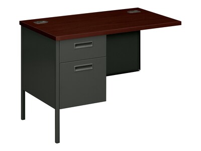 HON Metro Classic 42 Desk Return, Mahogany/Charcoal (HP3236L)