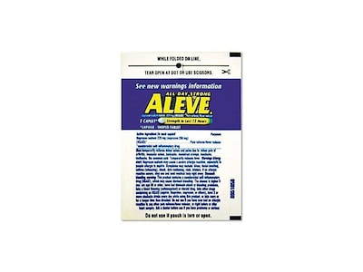Aleve 220mg Naproxen Caplets, 1/Packet, 30 Packets/Box (64028/7534-30)