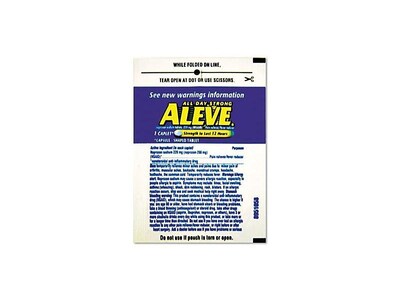 Aleve 220mg Naproxen Caplets, 1/Packet, 30 Packets/Box (64028/7534-30)