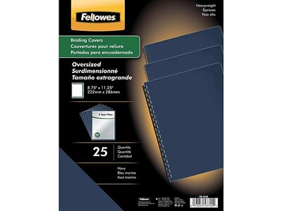 Fellowes Presentation Covers Presentation Covers, 8.5"W x 11"H, Black/Clear, 10 Pack (5225301)