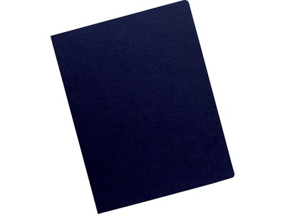 Fellowes Futura Presentation Covers Oversize Presentation Covers, 8.75"W x 11.25"H, Navy, 25 Pack (5224801)