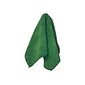 Microfiber Technologies Premium Microfiber Dry Cloths, Green, 12/Pack (LFK300)