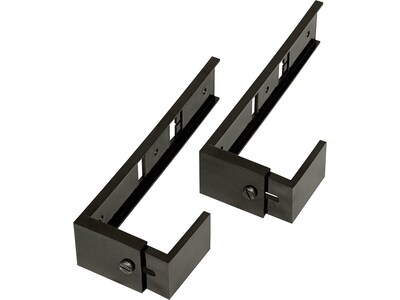 Deflect-O Plastic Partition Brackets, Black, 2/Pair (OPBKT04)