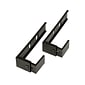 Deflect-O Plastic Partition Brackets, Black, 2/Pair (OPBKT04)