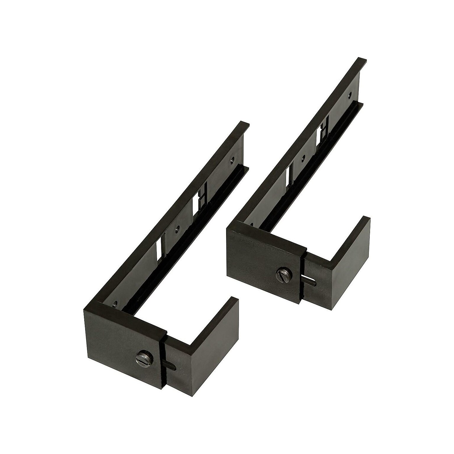 Deflect-O Plastic Partition Brackets, Black, 2/Pair (OPBKT04)