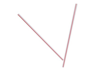 Choice 5 Red and White Coffee Stirrer - 1000/Box