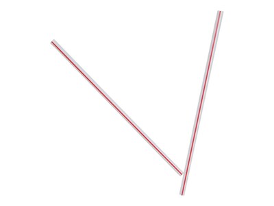 Dixie White/Red Plastic Stirrers, 1000/Box, 10 Boxes/Carton (HS5CC)