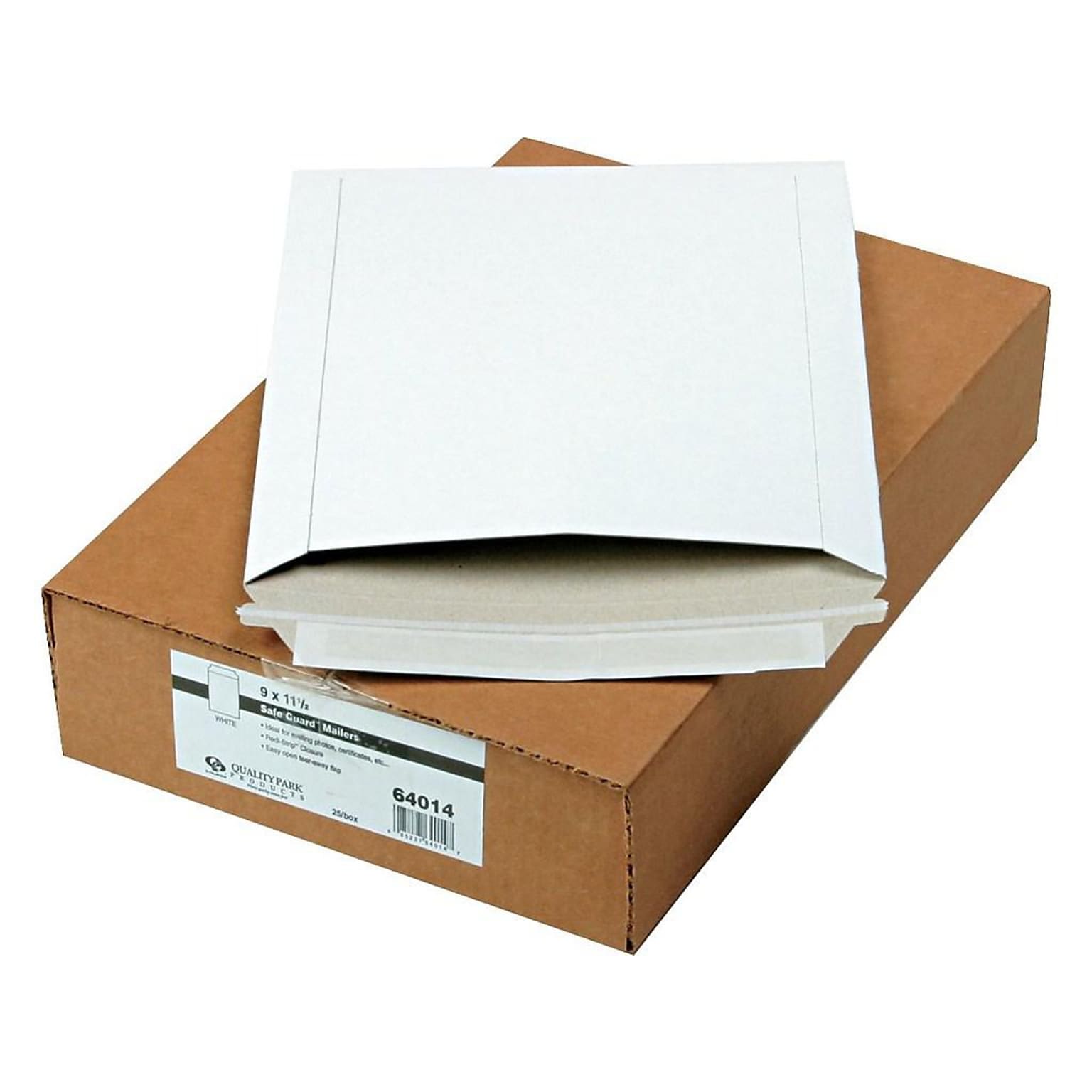 9 x 11.5 Peel & Seal Fiberboard Mailers, 25/Box (64014)