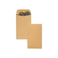 Quality Park Gummed #3 Currency Envelopes, 2 1/2 x 4 1/4, Brown, 500/Box (QUA50260)