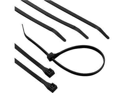 Gardner Bender Heavy-Duty Cable Ties, Black, 50/Box (623-46-415UVB)