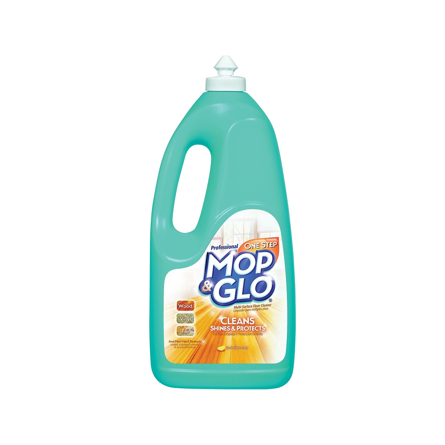 Professional Mop & Glo Triple Action Floor Cleaner, Fresh Citrus, 64 Oz. (3624174297)