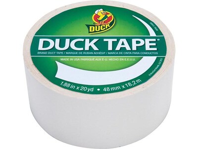 Duck Heavy Duty Duct Tape, 1.88 x 20 Yds., White (1265015