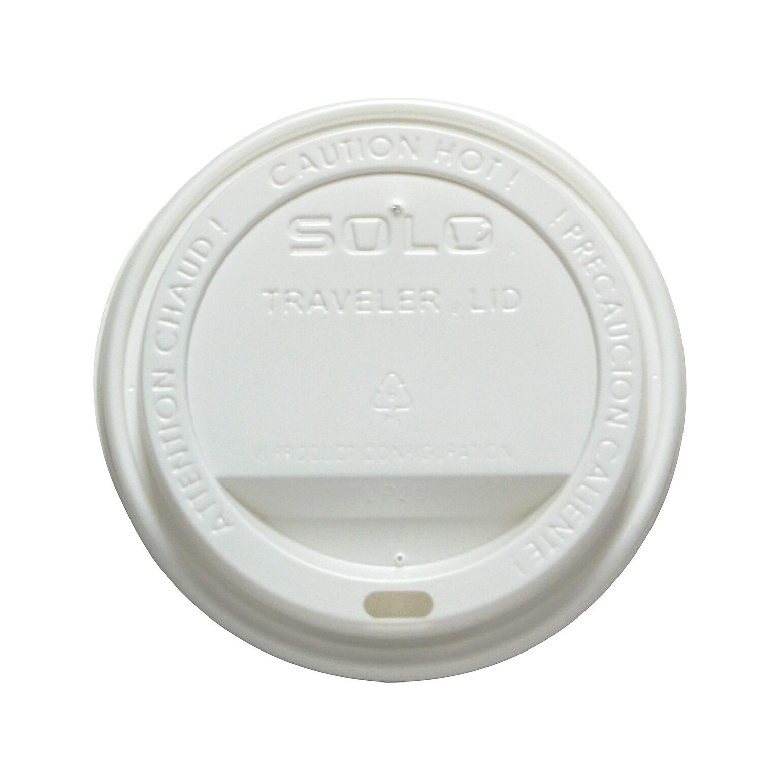 Solo Traveler Lids, White, 1000/Carton (TLP316-0007)