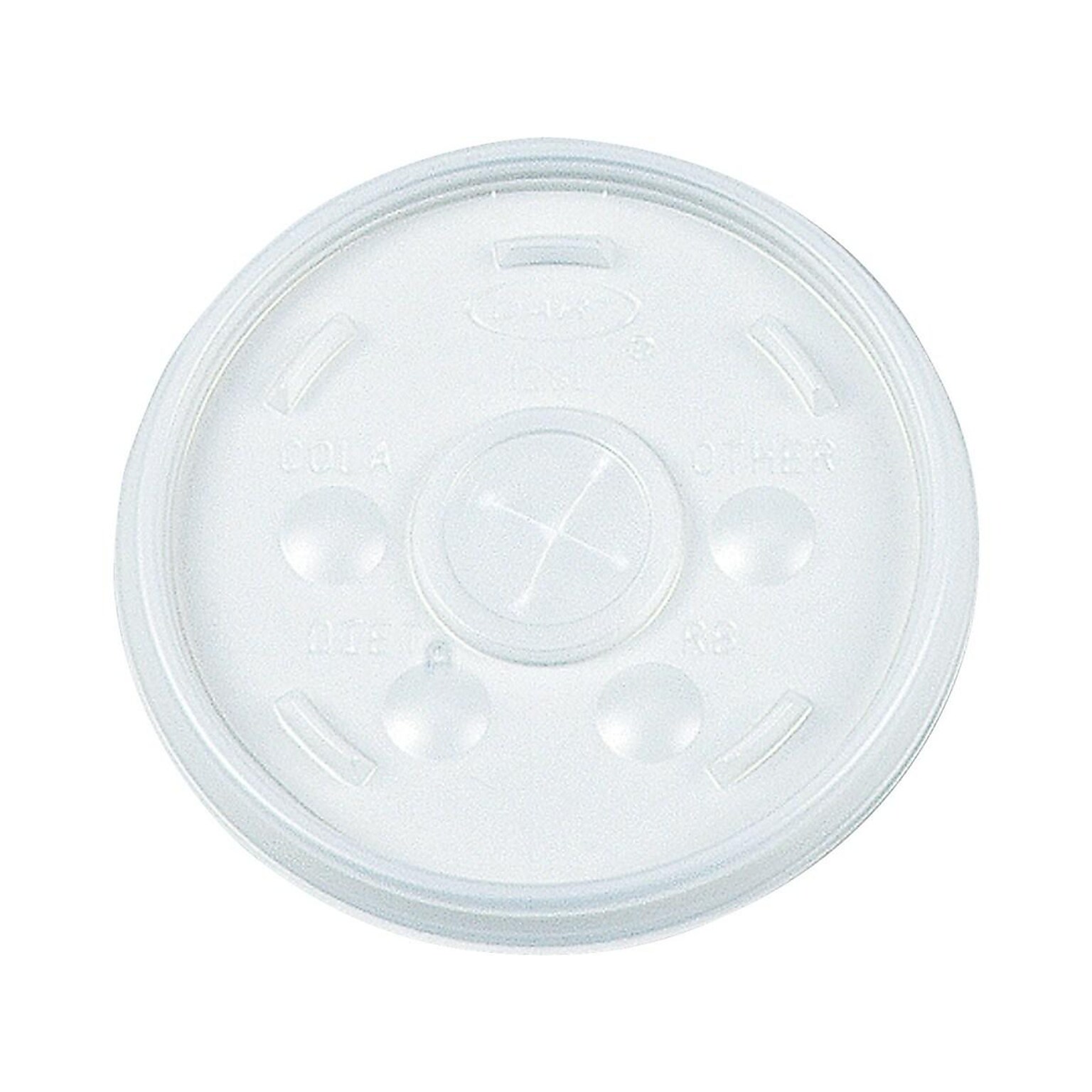 Dart Straw Slot Lids, 16 oz., Clear, 1000/Carton (16SL)