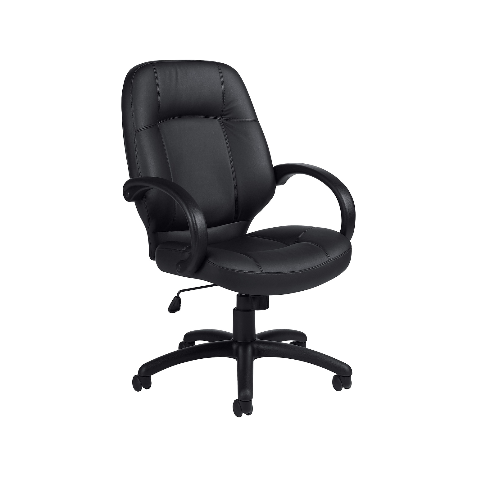 Offices To Go Luxhide Executive Chair, Black (OTG2788BL20)