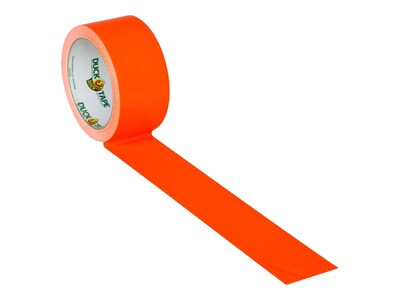 Duck Heavy Duty Duct Tape, 1.88" x 15 Yds., Neon Orange (1265019)