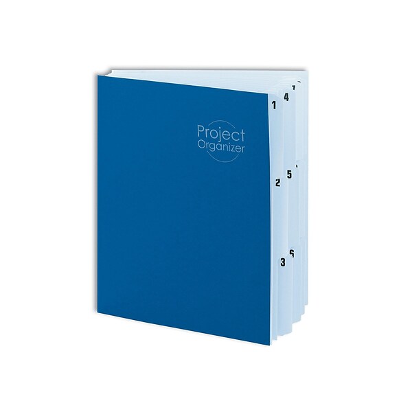 Smead Cardboard Indexed Desk File, Numerical Index, Navy/Lake Blue (89200)