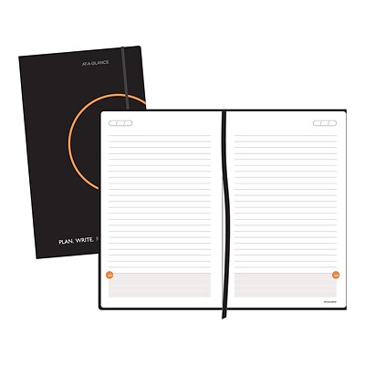 AT-A-GLANCE Planner, Plan. Write. Remember. 8.25H x 5.13W Daily Planner, Black (80612405)