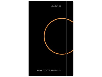 AT-A-GLANCE Planner, Plan. Write. Remember. 8.25"H x 5.13"W Daily Planner, Black (80612405)