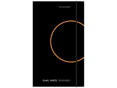 AT-A-GLANCE Planner, Plan. Write. Remember. 8.25H x 5.13W Daily Planner, Black (80612405)