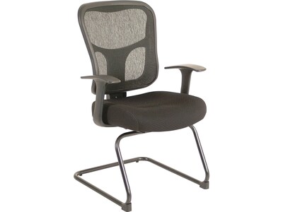 Tempur-Pedic TP8100 Mixed Materials Guest Chair, Black (TP8100-BLACK)