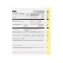 PM Company Carbonless Paper, 20 lbs, 8.5 x 11, White/Canary, 1250/Carton (59104)