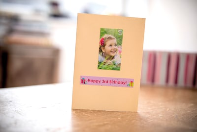 Brother CZ-1002 Continuous Paper Label Roll with ZINK® Zero Ink technology, 1/2" x 16-4/10', Multicolored (C1002)