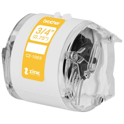 Brother CZ-1003 Continuous Paper Label Roll with ZINK® Zero Ink technology, 3/4" x 16-4/10', Multicolored (CZ-1003)