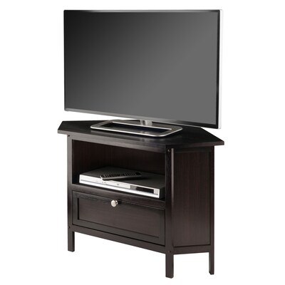 Winsome Corner TV Stand, Screens up to 27", Espresso (92634)