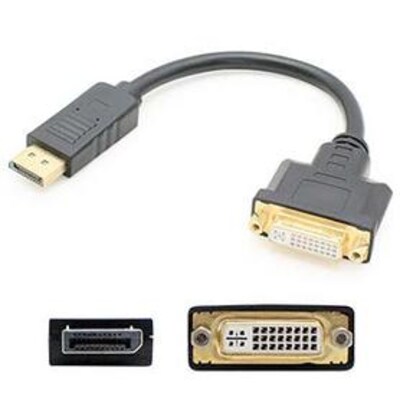 AddOn 8 Displayport to DVI Adapter Converter Cable, Black